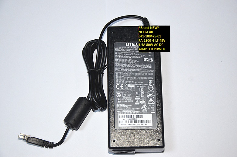 *Brand NEW* AC100-240V AC DC ADAPTER LITEON 49V 1.5A 80W PA-1800-4-LF 341-100475-01 POWER SUPPLY